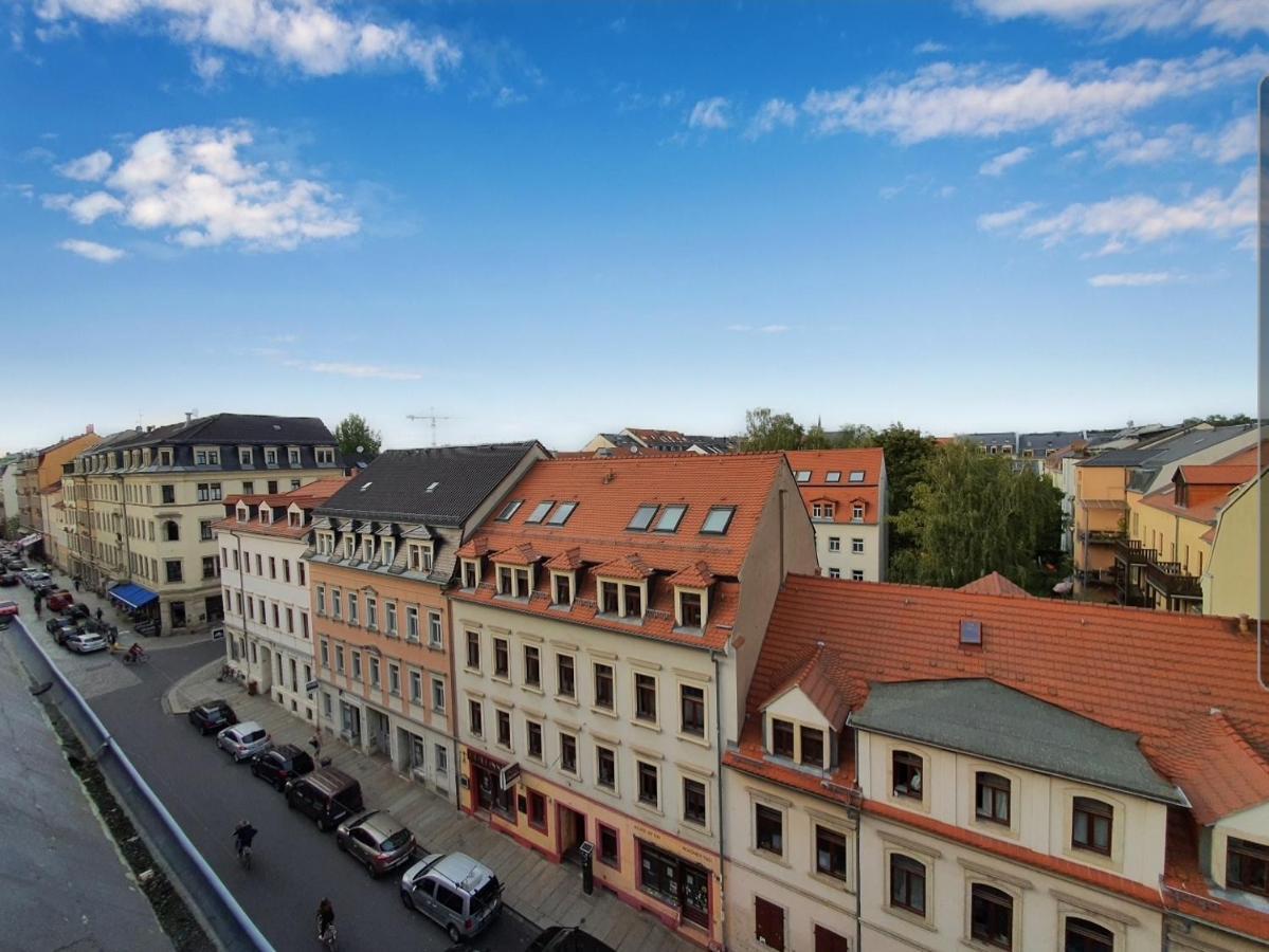 Neustadt-Aussicht - Grosse Wohnung Mit Balkon Dresda Esterno foto