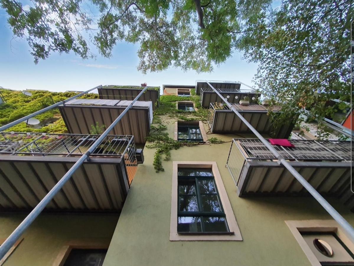 Neustadt-Aussicht - Grosse Wohnung Mit Balkon Dresda Esterno foto
