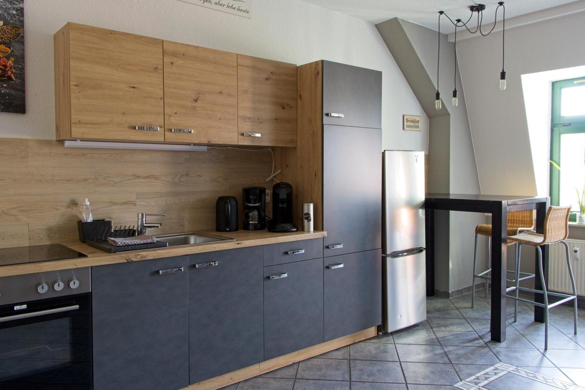 Neustadt-Aussicht - Grosse Wohnung Mit Balkon Dresda Esterno foto